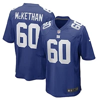 Men's Nike Marcus McKethan Royal New York Giants Game Player Jersey