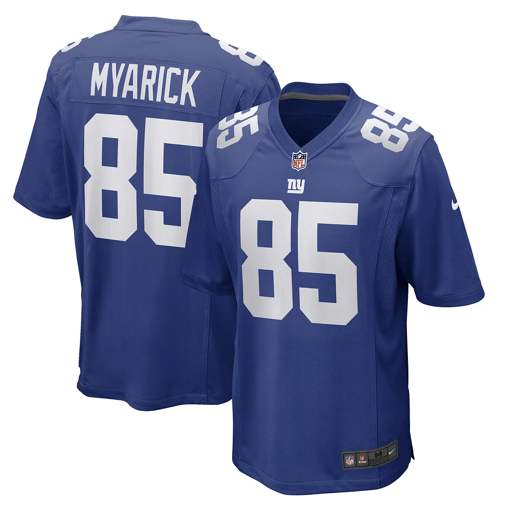 Men's Nike Chris Myarick Royal New York Giants Game Player Jersey