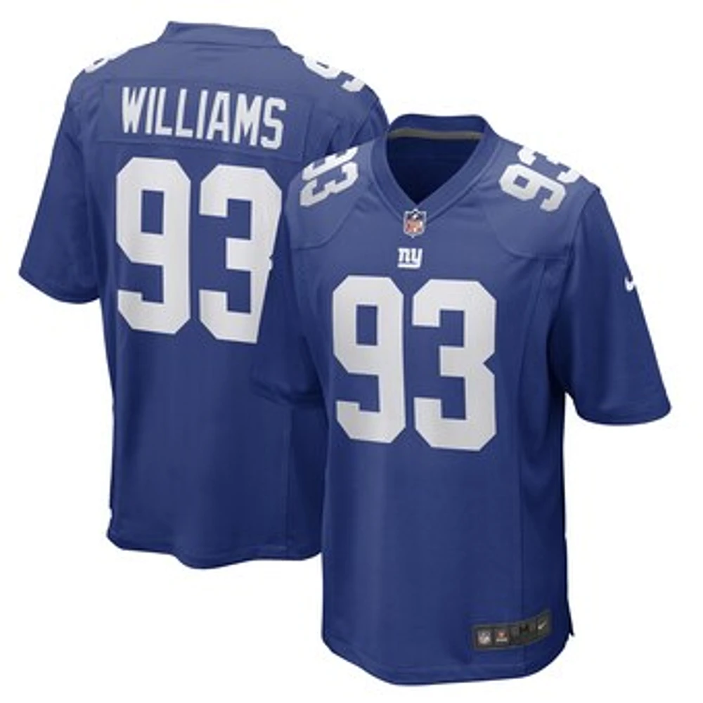 Men's Nike Nick Williams Royal New York Giants Game Player Jersey