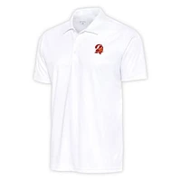 Men's Antigua White Tampa Bay Buccaneers Team Logo Throwback Apex Polo