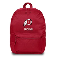 Youth Red Utah Utes Personalized Backpack