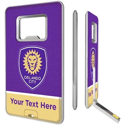 Orlando City SC Personalized Credit Card USB Drive & Bottle Opener