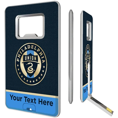 Philadelphia Union Personalized Credit Card USB Drive & Bottle Opener