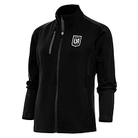 Women's Antigua LAFC Brushed Metallic Logo Generation Full-Zip Jacket