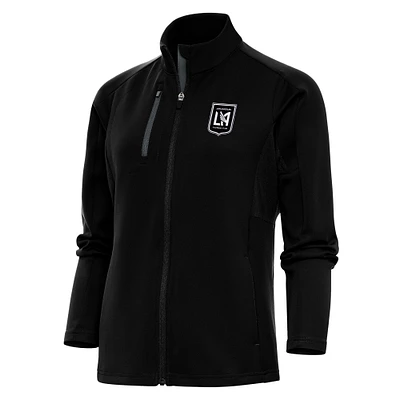 Women's Antigua LAFC Brushed Metallic Logo Generation Full-Zip Jacket