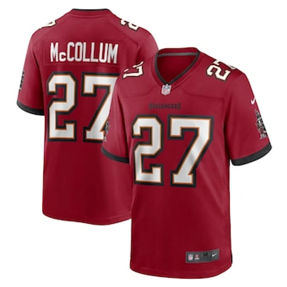 Men's Nike Zyon McCollum Red Tampa Bay Buccaneers Game Player Jersey