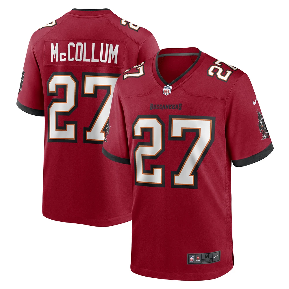 Men's Nike Zyon McCollum Red Tampa Bay Buccaneers Game Player Jersey