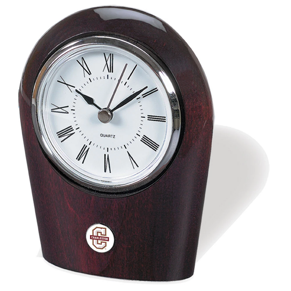 Charleston Cougars Team Logo Palm Clock