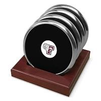 Silver Fordham Rams Team Logo 4-Piece Coaster Set