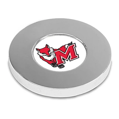 Silver Marist Red Foxes Team Logo Paperweight