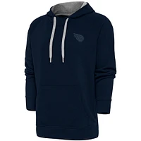 Men's Antigua Navy Tennessee Titans Tonal Logo Victory Pullover Hoodie