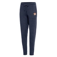 Women's Antigua Heather Navy Houston Astros Action Jogger Pants