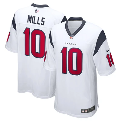 Men's Nike Davis Mills White Houston Texans Game Player Jersey