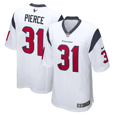 Men's Nike Dameon Pierce White Houston Texans Game Player Jersey