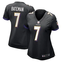 Women's Nike Rashod Bateman Black Baltimore Ravens Game Player Jersey