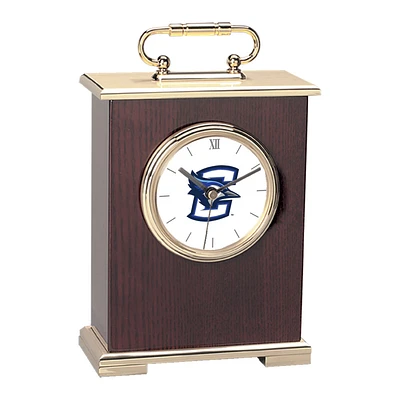 Creighton Bluejays Gold Logo Carriage Clock