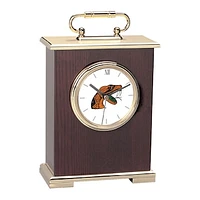 Florida A&M Rattlers Gold Logo Carriage Clock
