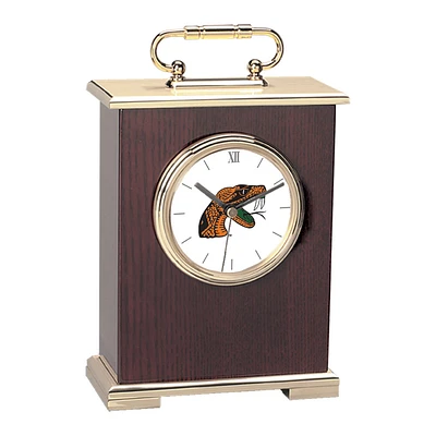 Florida A&M Rattlers Gold Logo Carriage Clock