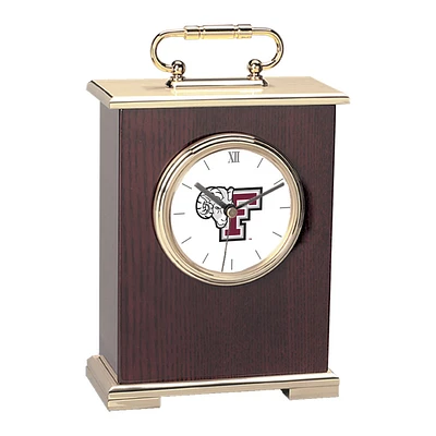 Fordham Rams Gold Logo Carriage Clock