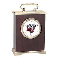 Liberty Flames Gold Logo Carriage Clock