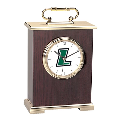 Loyola Greyhounds Gold Logo Carriage Clock