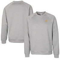 Men's Cutter & Buck Heather Gray Presidents Cup Lift Performance Crewneck Pullover Sweatshirt