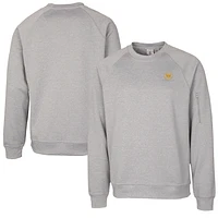 Men's Cutter & Buck Heather Gray Presidents Cup Lift Performance Crewneck Pullover Sweatshirt
