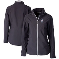 Women's Cutter & Buck Black Houston Oilers Throwback Logo Vapor Full-Zip Rain Jacket