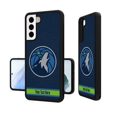 Minnesota Timberwolves Personalized Stripe Galaxy Bump Case
