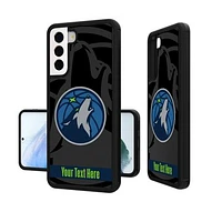 Minnesota Timberwolves Personalized Tilt Design Galaxy Bump Case