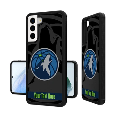 Minnesota Timberwolves Personalized Tilt Design Galaxy Bump Case