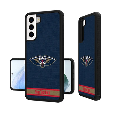 New Orleans Pelicans Personalized Stripe Galaxy Bump Case