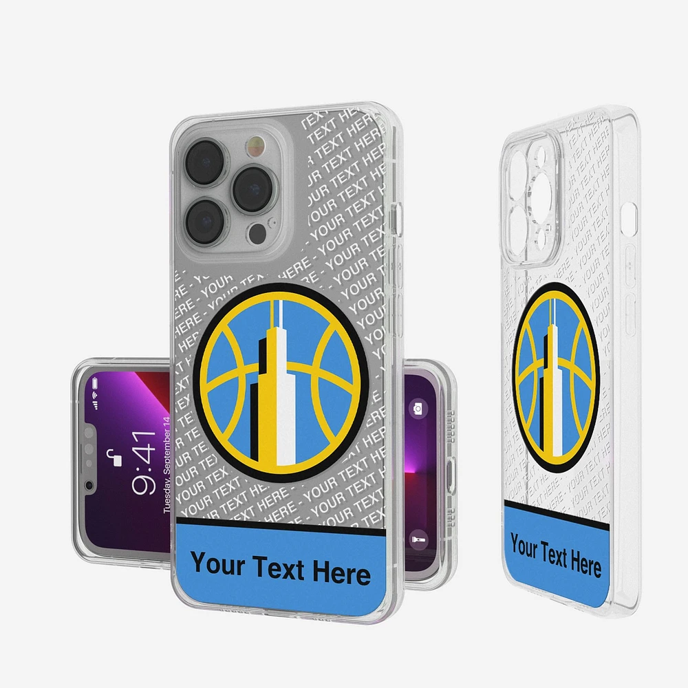 Chicago Sky Personalized Tilt Design iPhone Clear Case