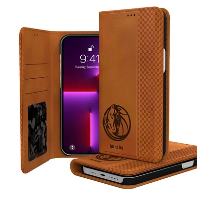 Dallas Mavericks Personalized Burn Design iPhone Folio Case