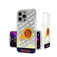 Phoenix Suns Personalized Stripe iPhone Glitter Case