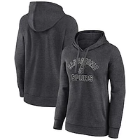 Women's Charcoal San Antonio Spurs Overtime Pullover Hoodie