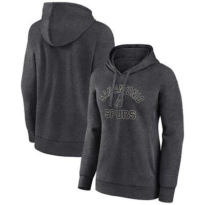 Women's Charcoal San Antonio Spurs Overtime Pullover Hoodie