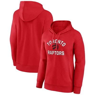 Women's Red Toronto Raptors Overtime Pullover Hoodie