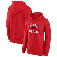 Women's Red Toronto Raptors Overtime Pullover Hoodie