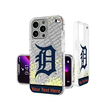 Detroit Tigers iPhone Personalized Glitter Case