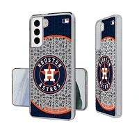 Houston Astros Circle Design Galaxy Clear Phone Case