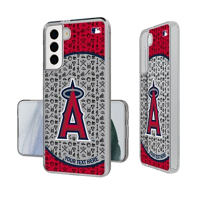 Los Angeles Angels Circle Design Galaxy Clear Phone Case