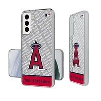 Los Angeles Angels Endzone Design Galaxy Clear Phone Case