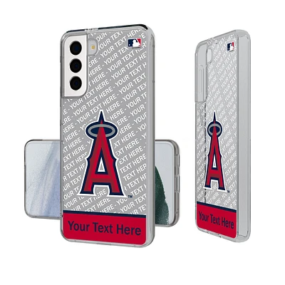 Los Angeles Angels Endzone Design Galaxy Clear Phone Case
