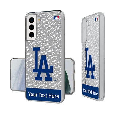 Los Angeles Dodgers Endzone Design Galaxy Clear Phone Case