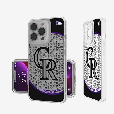 Colorado Rockies Circle Design iPhone Clear Case
