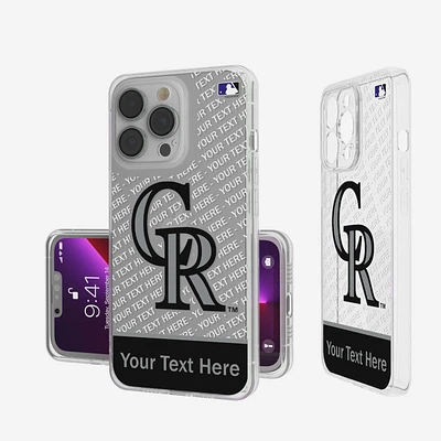 Colorado Rockies Endzone Design iPhone Clear Case