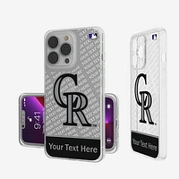 Colorado Rockies Endzone Design iPhone Clear Case