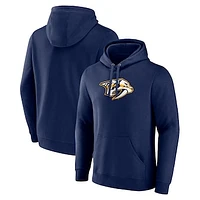 Men's Navy Nashville Predators Primary Logo Pullover Hoodie