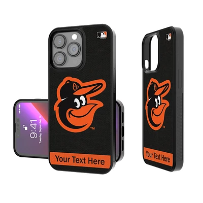 Baltimore Orioles Stripe Design Personalized iPhone Bump Case